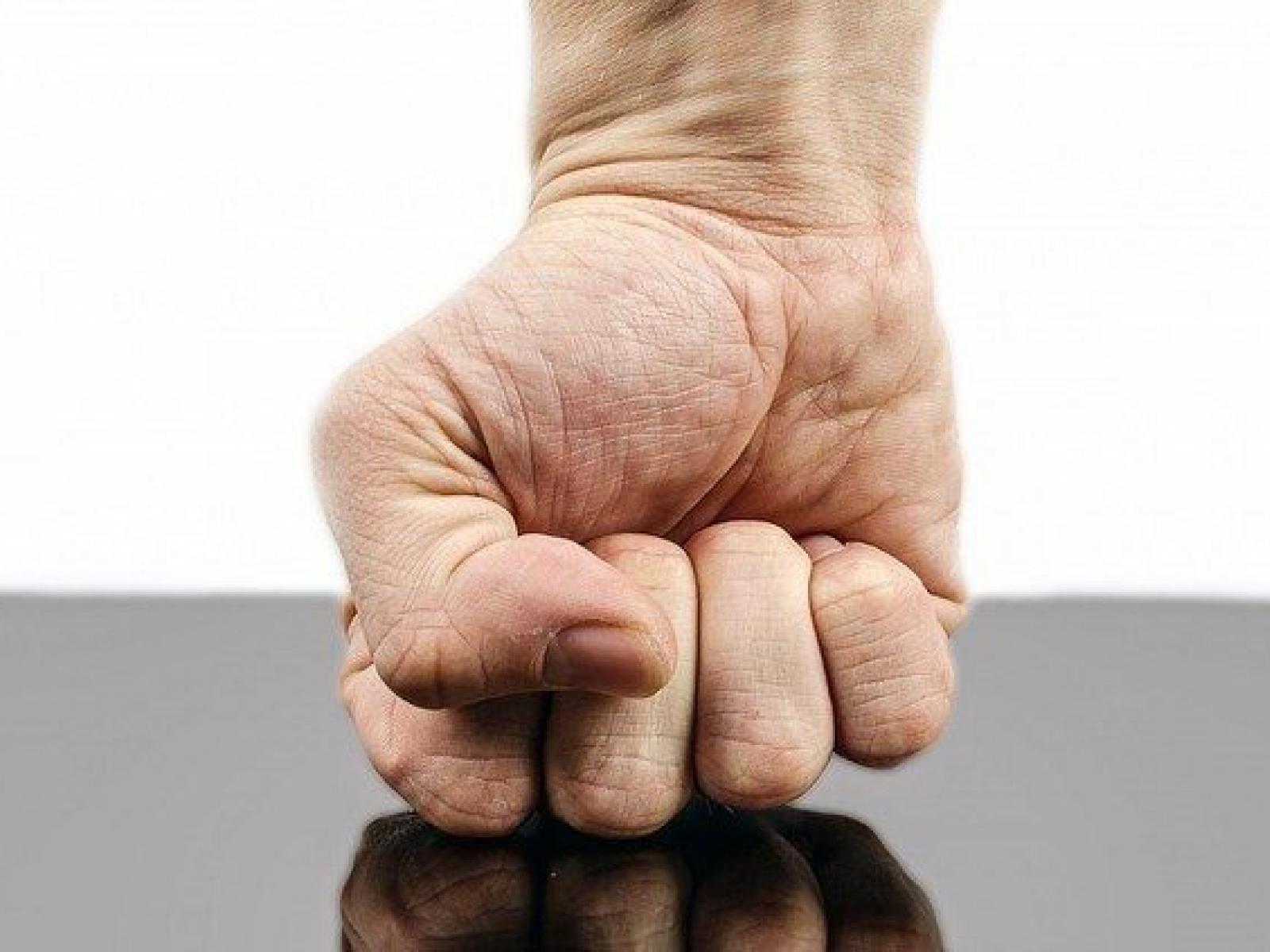 Angry fist, aggression