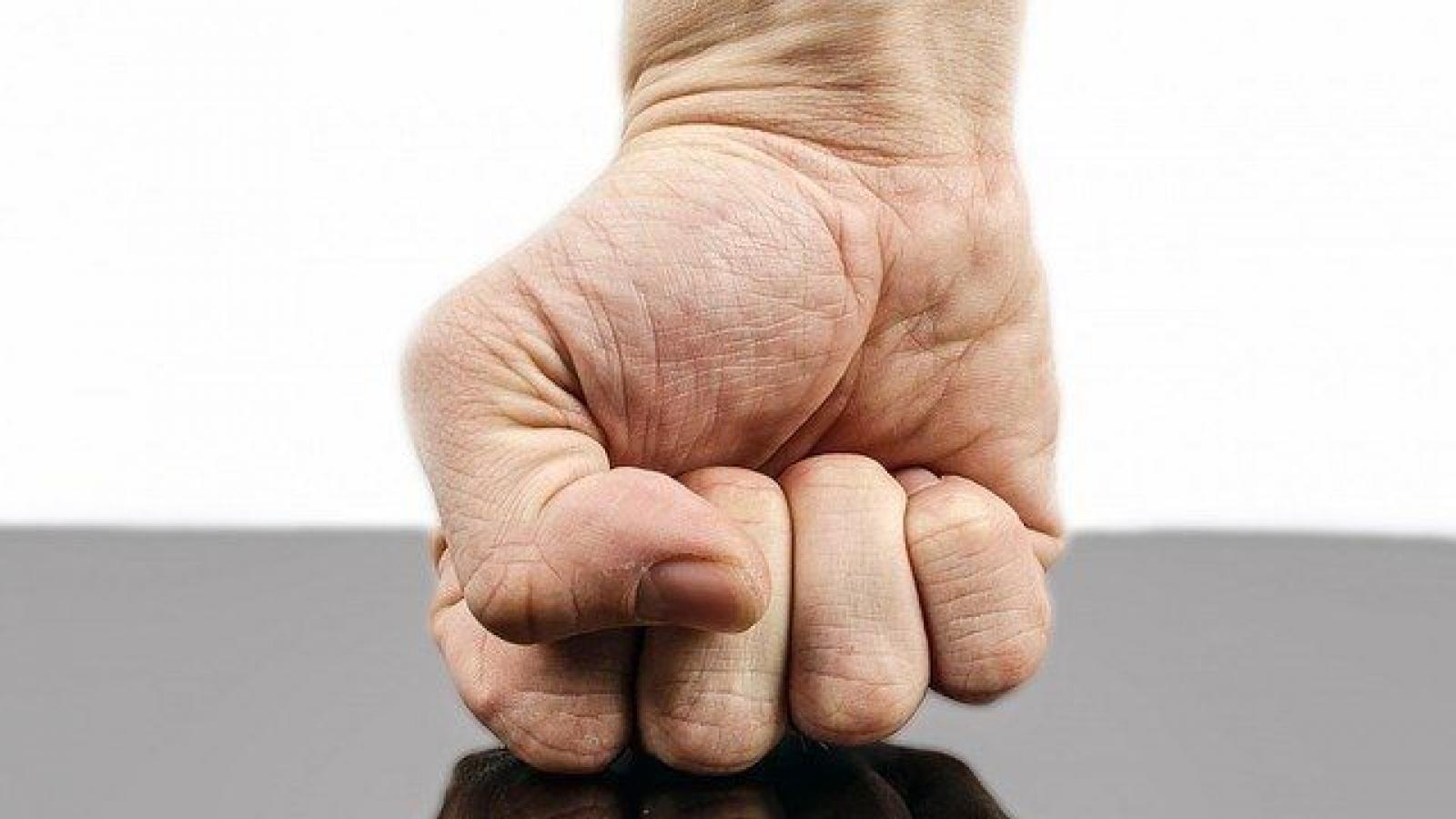 Angry fist, aggression