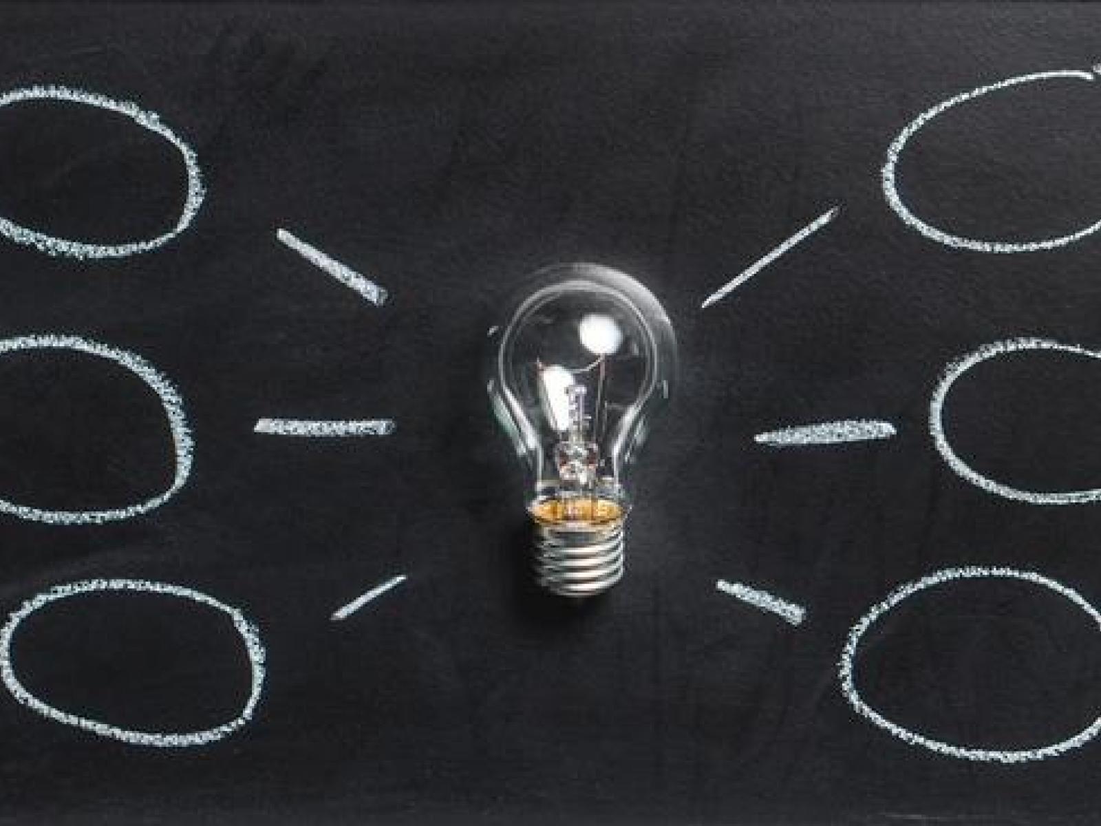 lightbulb with numerous options