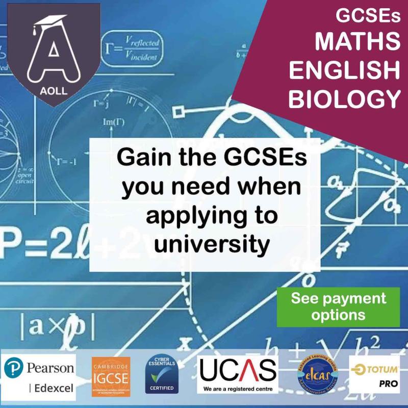 GCSEs Maths English and Biology