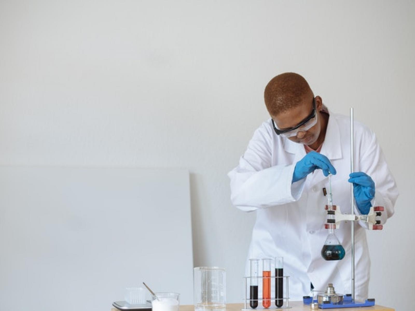 A health scientist at work