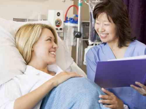 A midwife visiting a patient