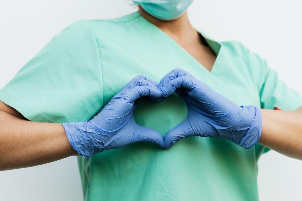 Nurse heart symbol